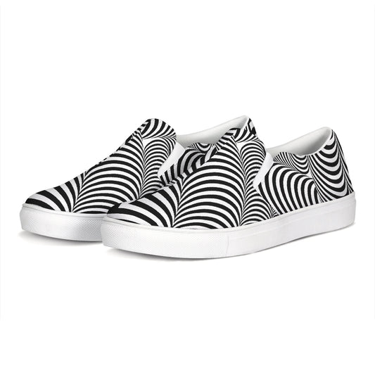 Optical illusion Slip-On Canvas Shoe