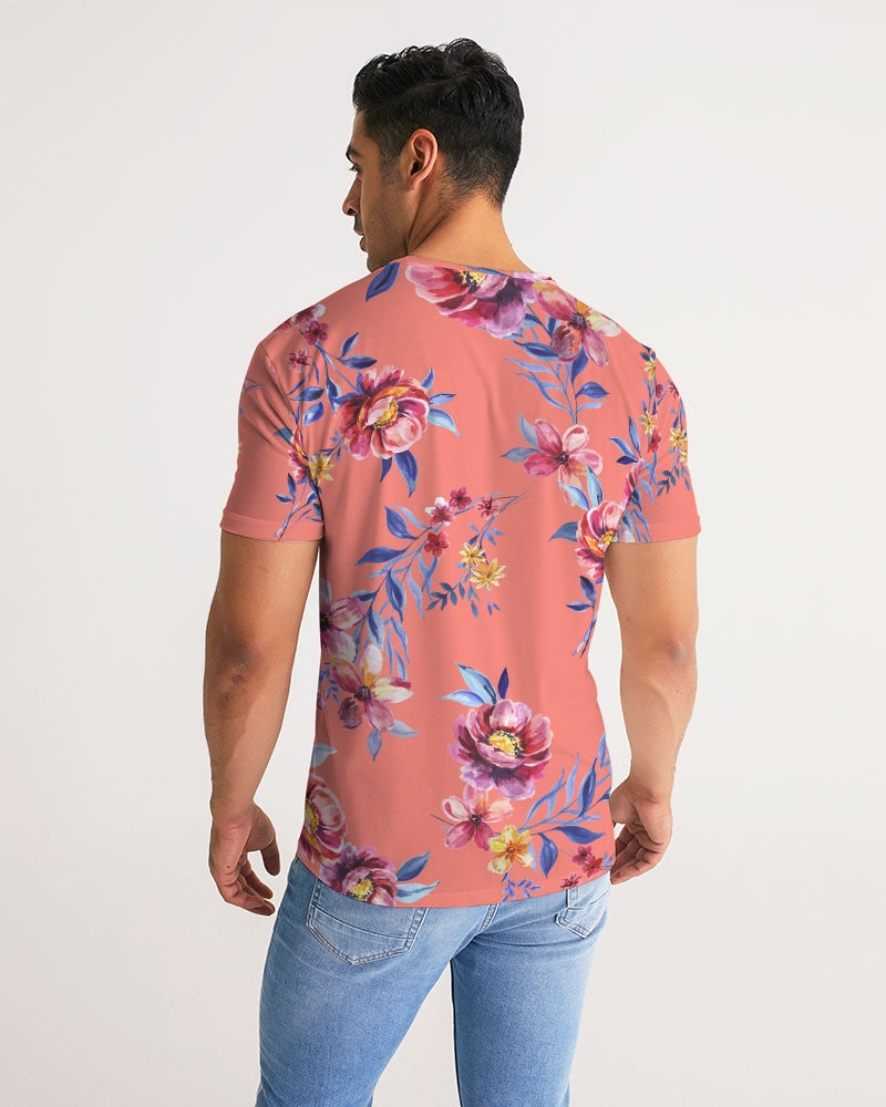 Peach Floral Men's Tee