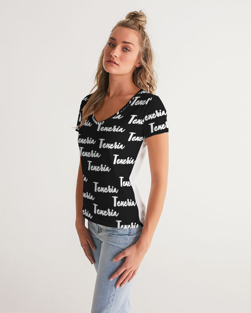 Texeria Monogram Women's V-Neck Tee