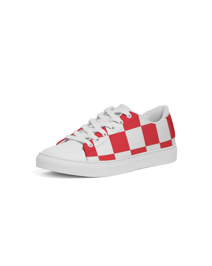 checkered Women's Faux-Leather Sneaker
