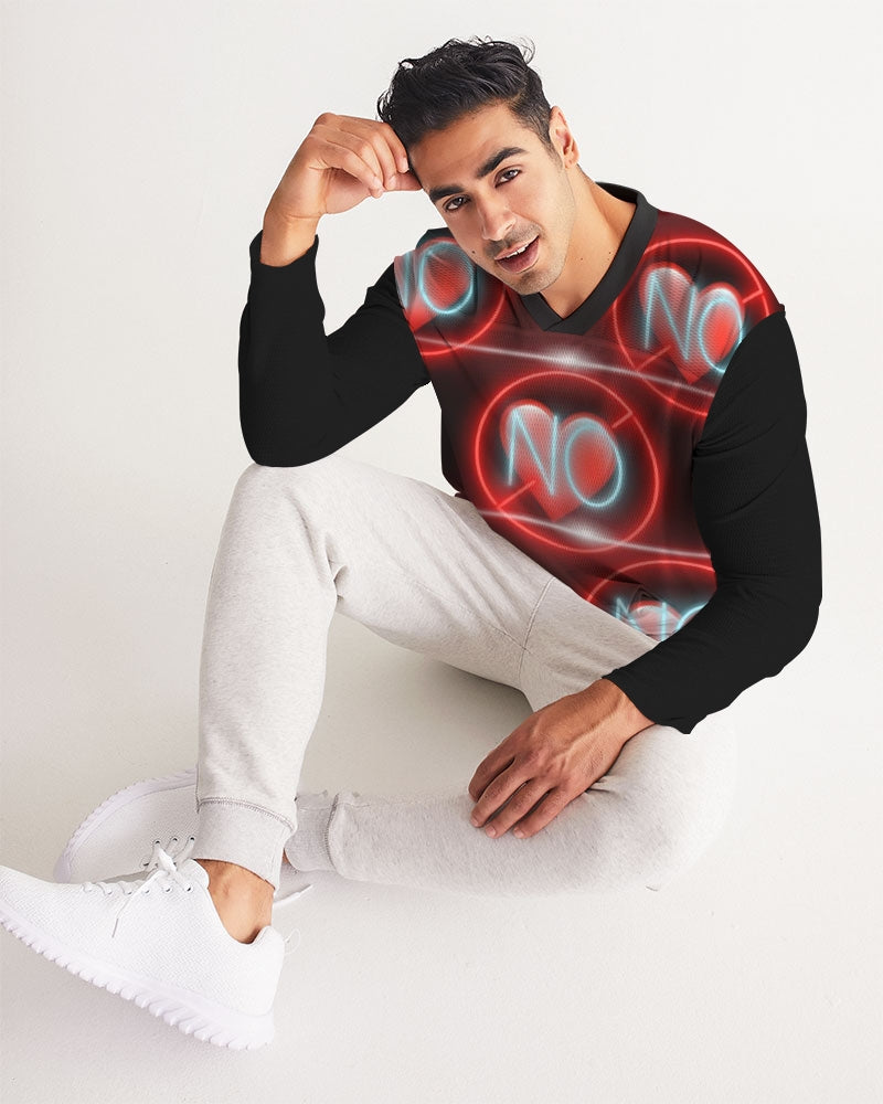 No love 3 Men's Long Sleeve Sports Jersey