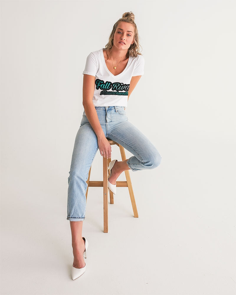 Fall Rivah Women's V-Neck Tee