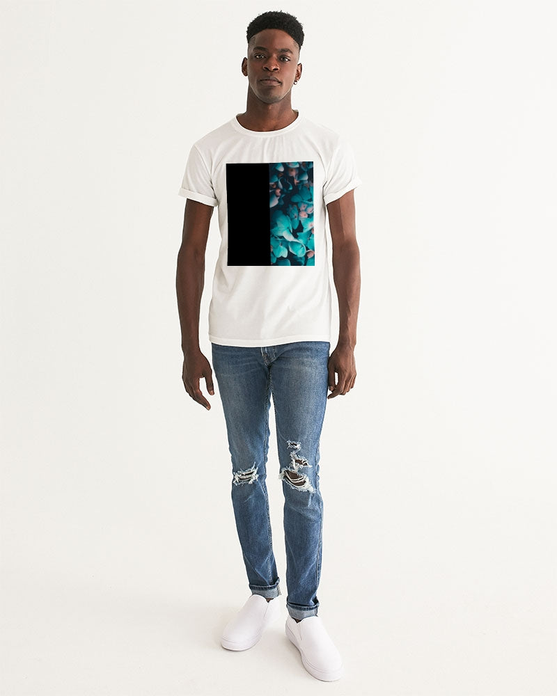 Teal Floral Men's Graphic Tee