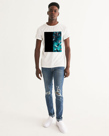 Teal Floral Men's Graphic Tee