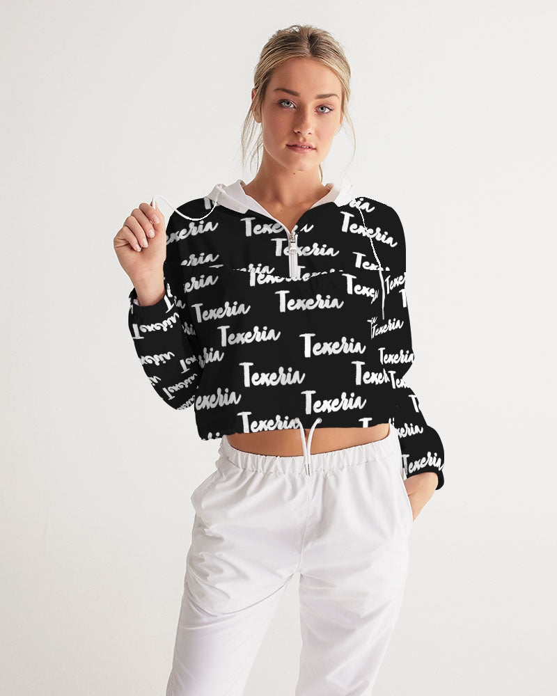 Texeria Monogram Women's Cropped Windbreaker