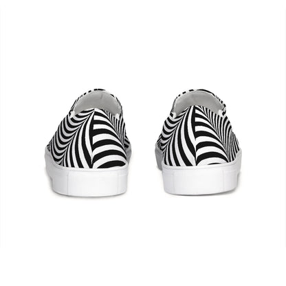 Optical illusion Slip-On Canvas Shoe