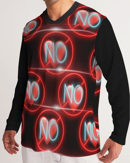 No love 3 Men's Long Sleeve Sports Jersey