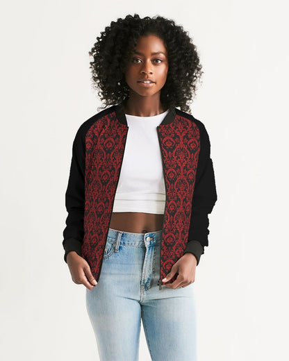 Chandelier Red Women's Bomber Jacket