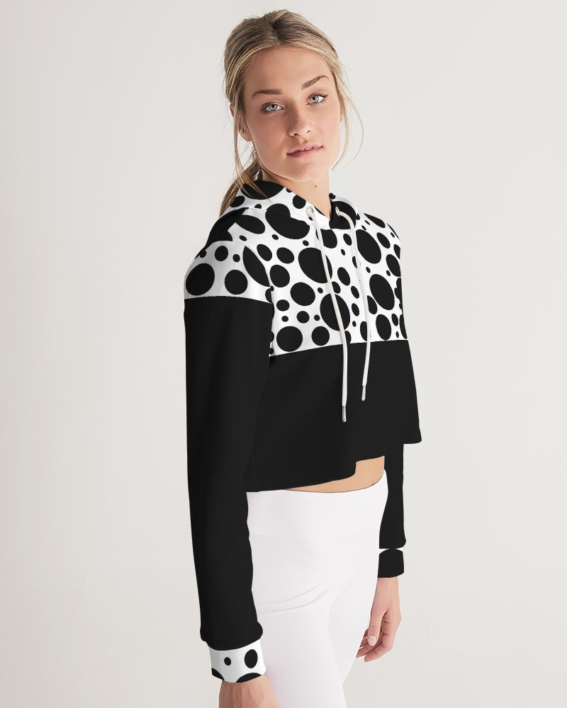 Dots Women's Cropped Hoodie