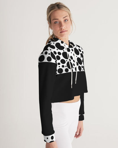 Dots Women's Cropped Hoodie