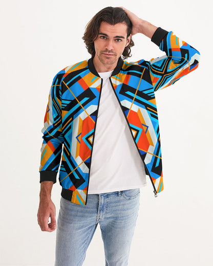 Aztec blue Men's Bomber Jacket