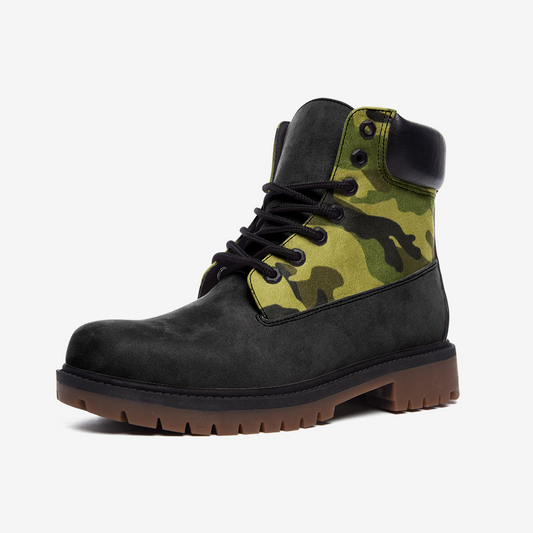 Camo 3 (green) Casual Leather Lightweight boots