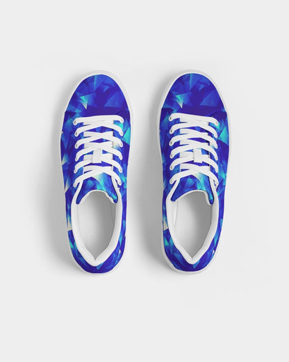 Crystal Blue Men's Faux-Leather Sneaker