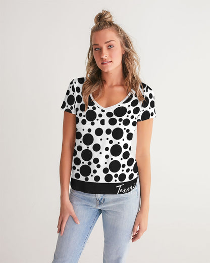 Dots Women's V-Neck Tee