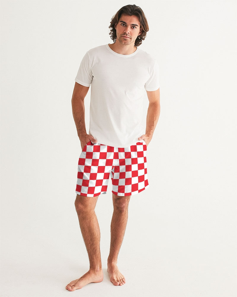 checkered Men's Swim Trunk