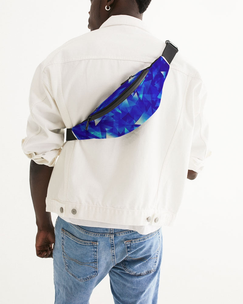 Crystal Blue Crossbody Sling Bag