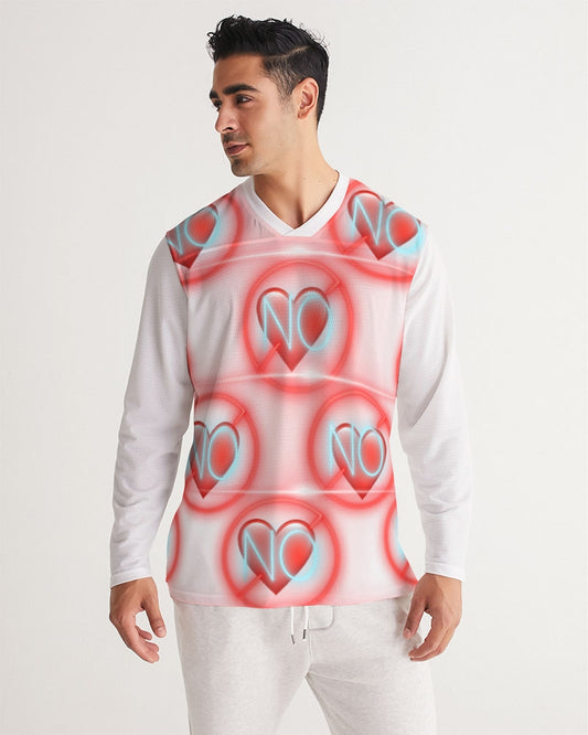 No love 2 Men's Long Sleeve Sports Jersey