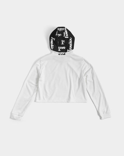 Texeria Monogram Women's Cropped Hoodie