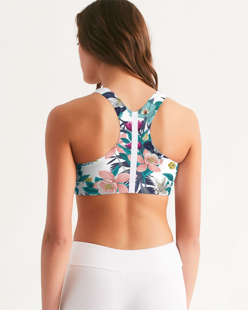 Warm Floral Women's Seamless Sports Bra