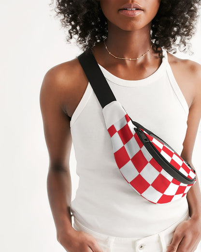 checkered Crossbody Sling Bag