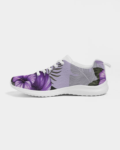 Purple Flower Women's Athletic Shoe