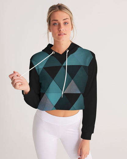 Triangle Women's Cropped Hoodie