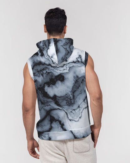 Marble Men's Premium Heavyweight Sleeveless Hoodie