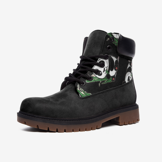 Panda & bamboo Casual Leather Lightweight boots