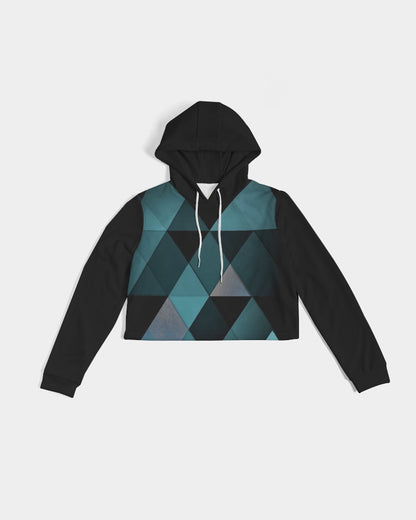 Triangle Women's Cropped Hoodie