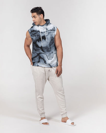 Marble Men's Premium Heavyweight Sleeveless Hoodie