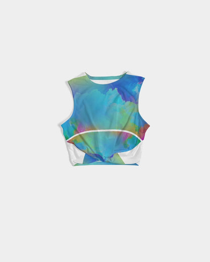 Color clouds Women's Twist-Front Tank