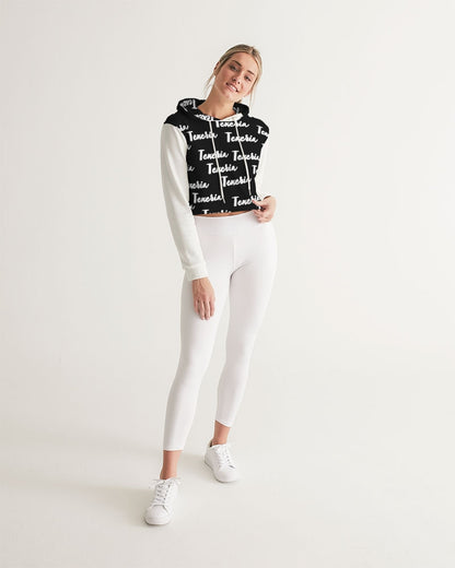 Texeria Monogram Women's Cropped Hoodie