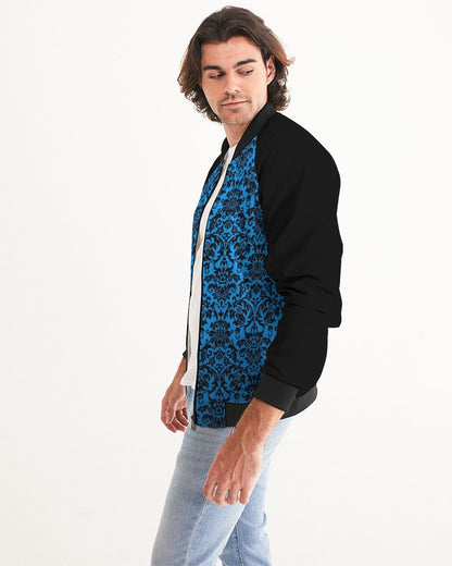 chandelier blue Men's Bomber Jacket