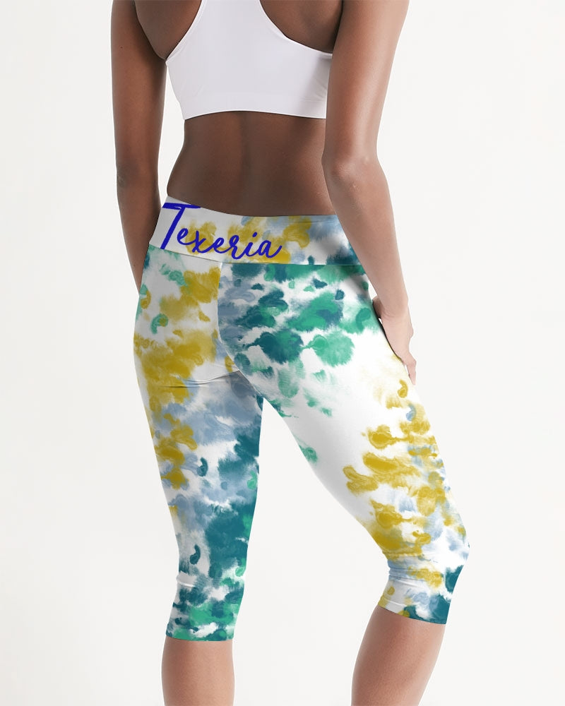 Watercolor Women's Mid-Rise Capri