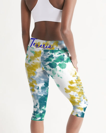 Watercolor Women's Mid-Rise Capri