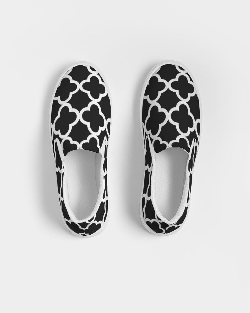 Quatrefoil. Women's Slip-On Canvas Shoe