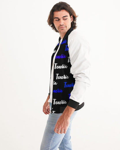 Texeria Monogram Blue Men's Bomber Jacket