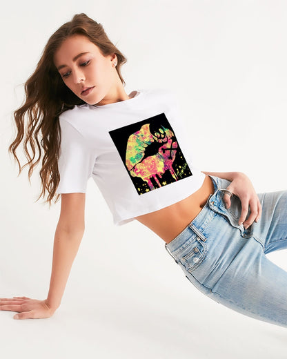 Poisonous kisses Women's Cropped Tee