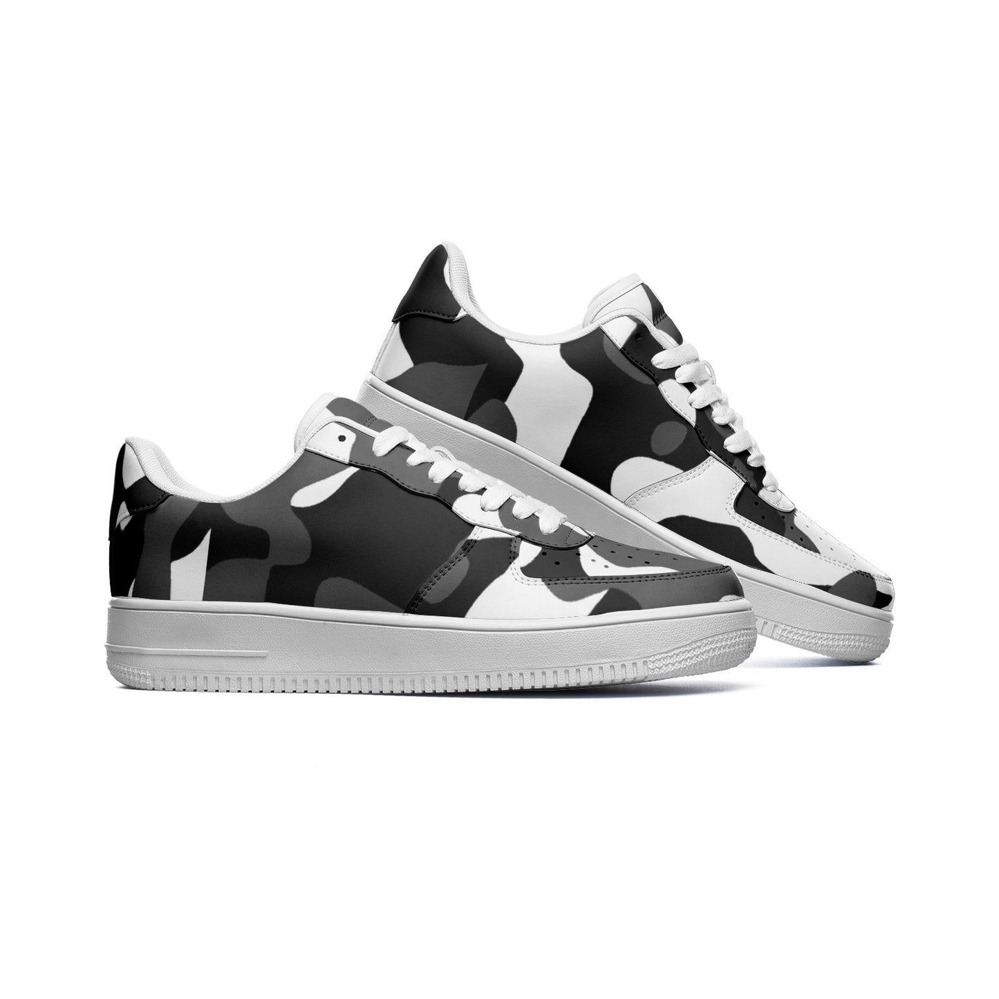 Black Camo Unisex Low Top Sneakers