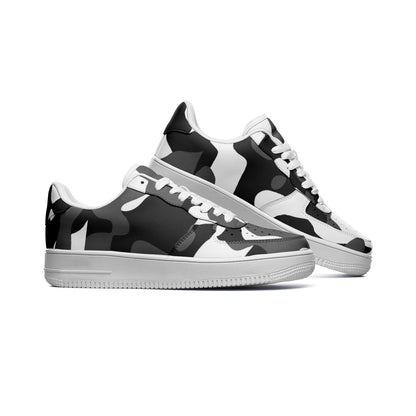 Black Camo Unisex Low Top Sneakers