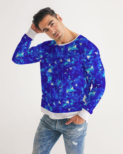 Crystal Blue Men's Long Sleeve Tee