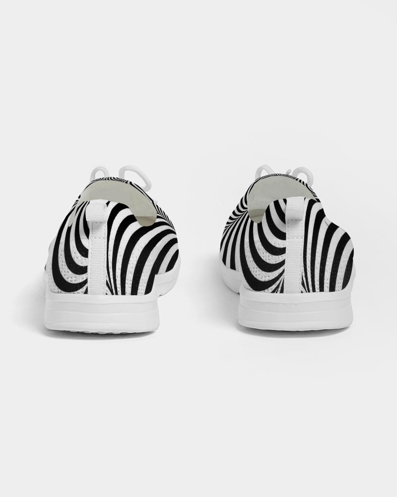 Optical illusion Women's Lace Up Flyknit Shoe