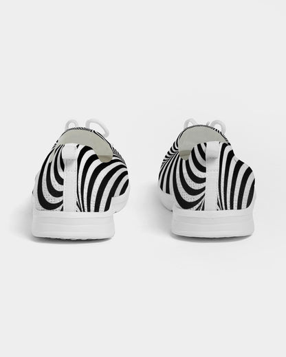 Optical illusion Women's Lace Up Flyknit Shoe