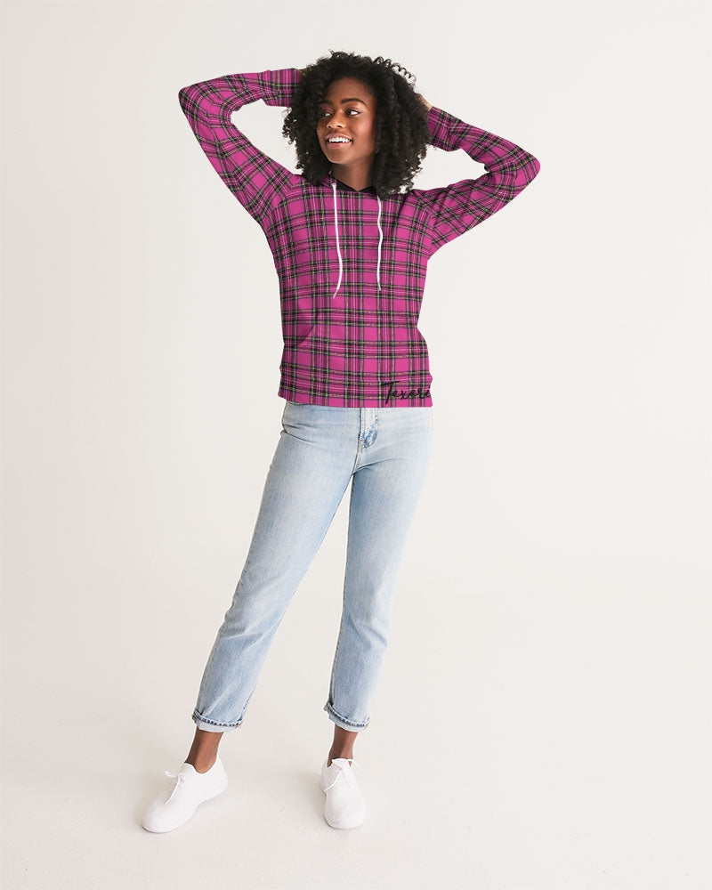 Pink Plaid Women's Hoodie
