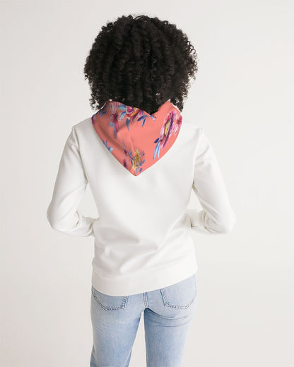Peach Floral Women's Hoodie
