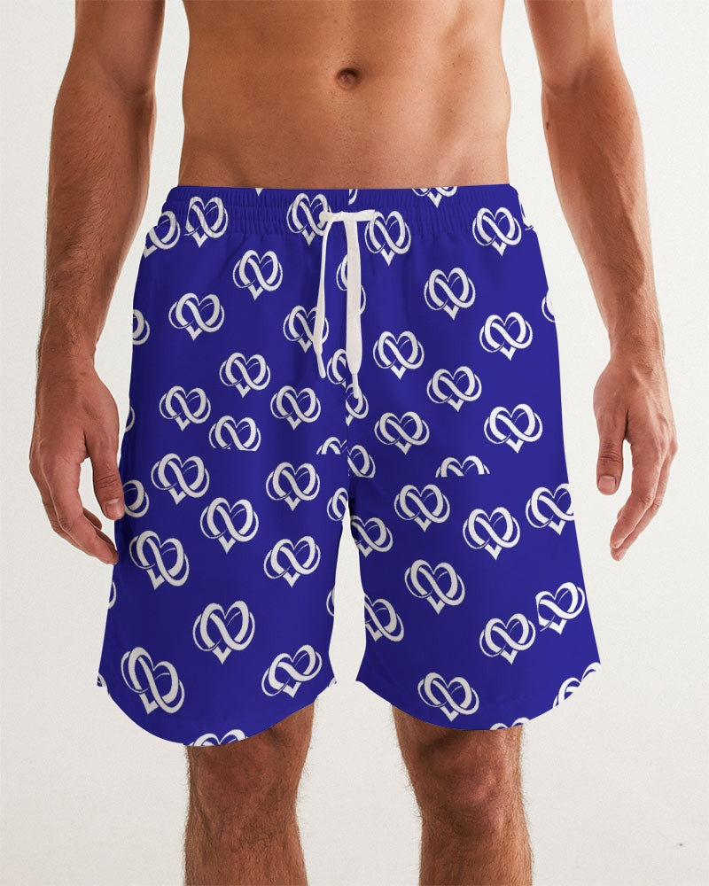 Poly Love Blue Men's Swim Trunk