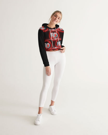 No love 3 Women's Cropped Hoodie