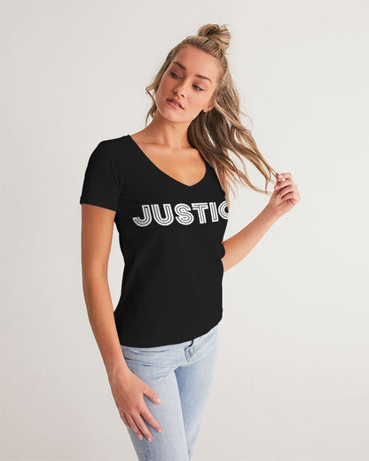 Justice Women's V-Neck Tee