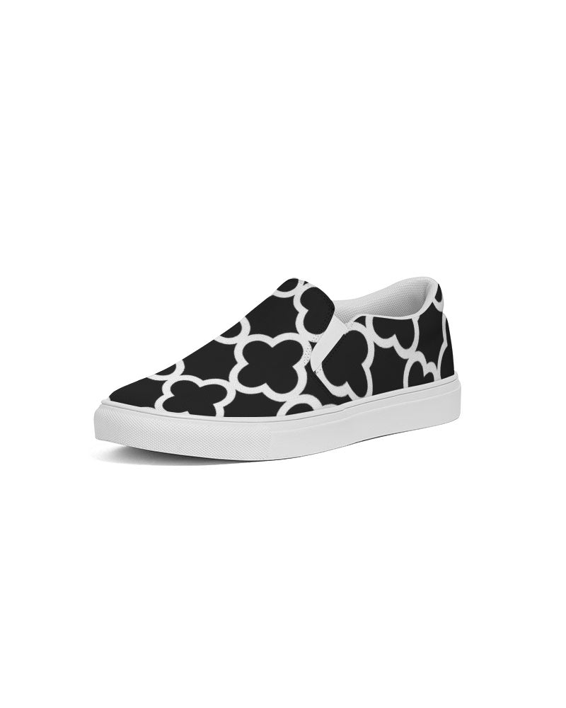 Quatrefoil. Women's Slip-On Canvas Shoe