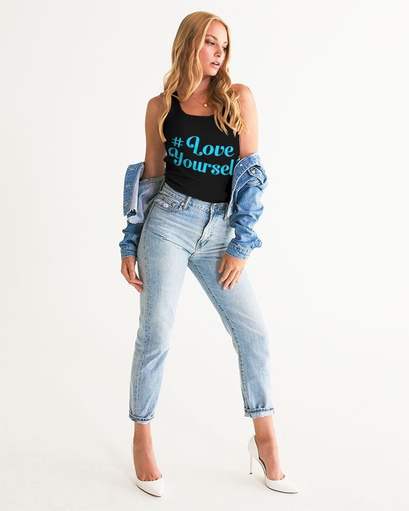 Teal Floral Women's Tank